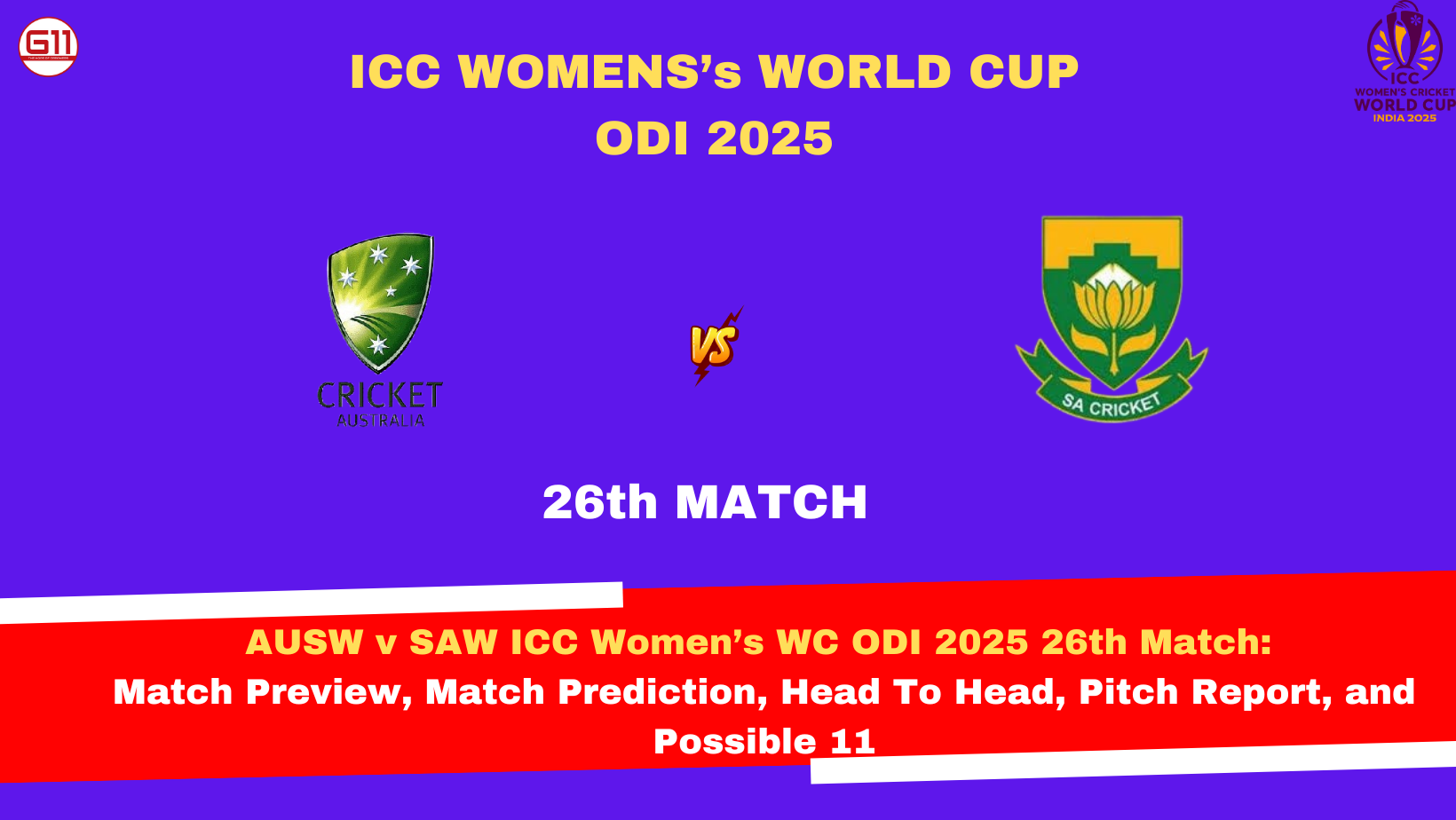 G11-Fantasy Cricket Prediction for Today's Match