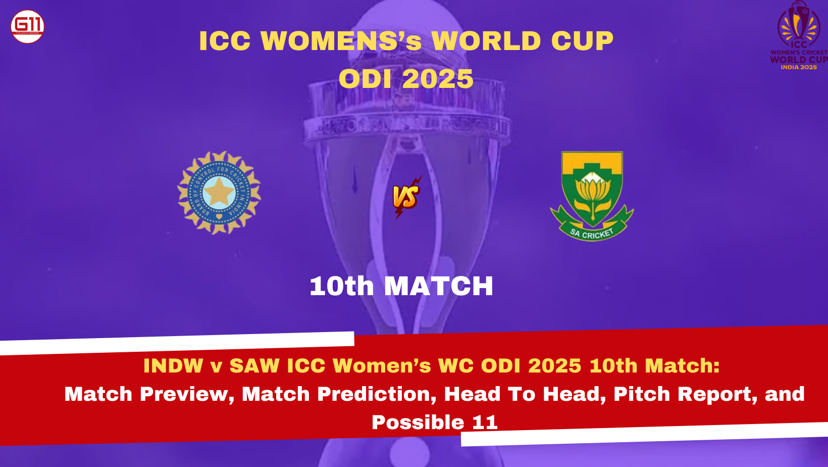 G11-Fantasy Cricket Prediction for Today's Match